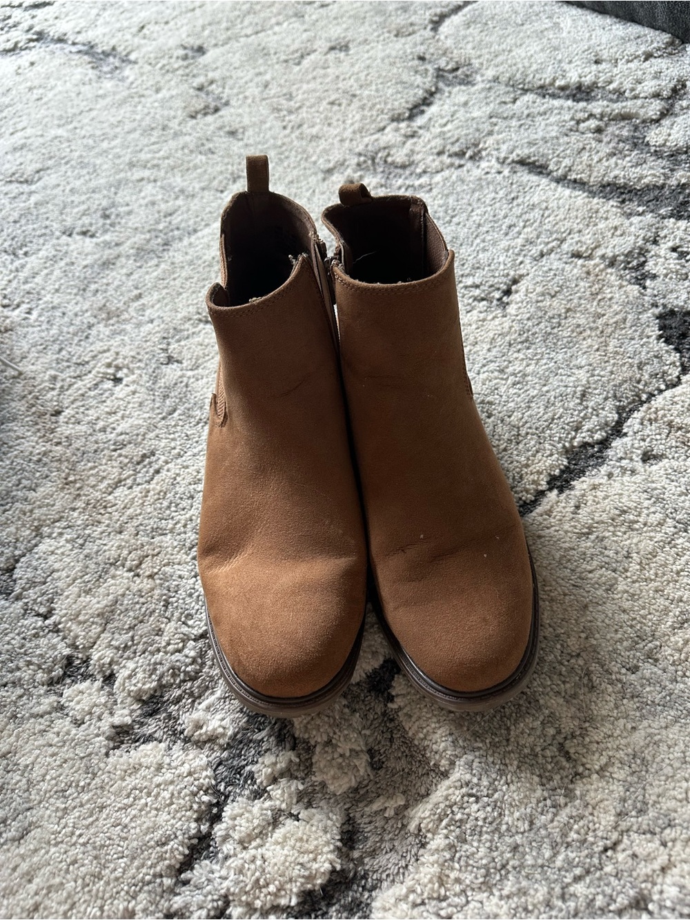Sonoma Brown Suede Ankle Booties
